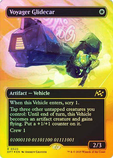 Voyager Glidecar (DFT) (520) / Borderless  / First Place Foil