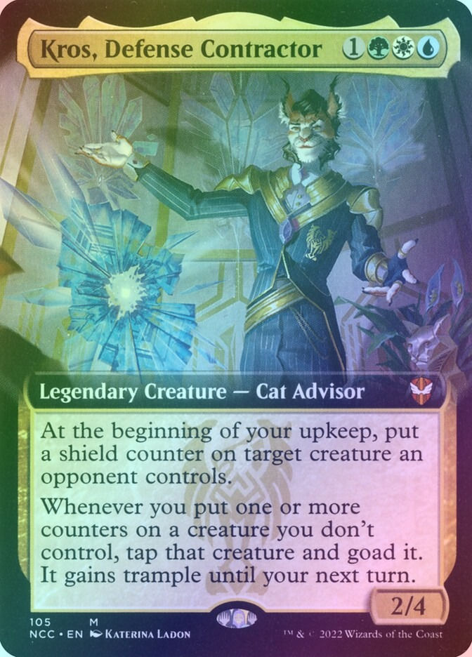 Kros, Defense Contractor (NCC) (105) / Extended Art / Foil