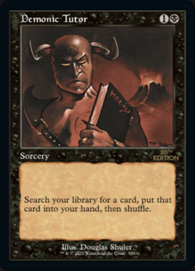 Demonic Tutor (30a) / Retro Frame