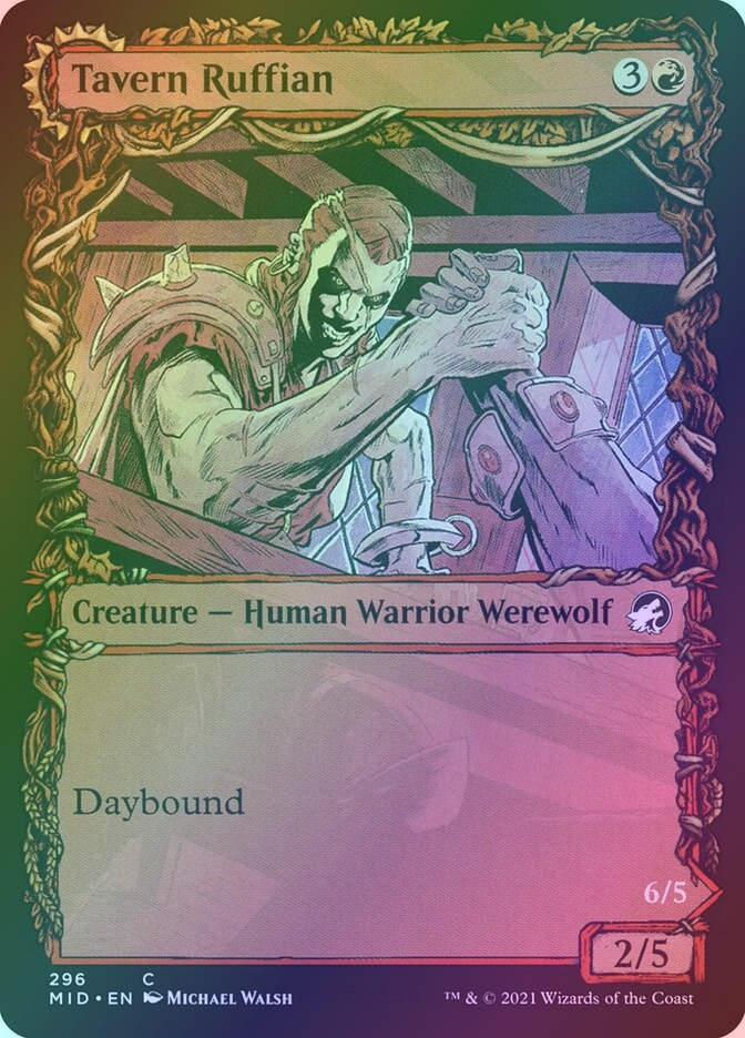 Tavern Ruffian // Tavern Smasher (MID) (296) / Showcase / Foil