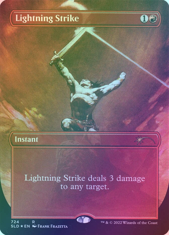 Lightning Strike (SLD) (724) / Borderless / Foil