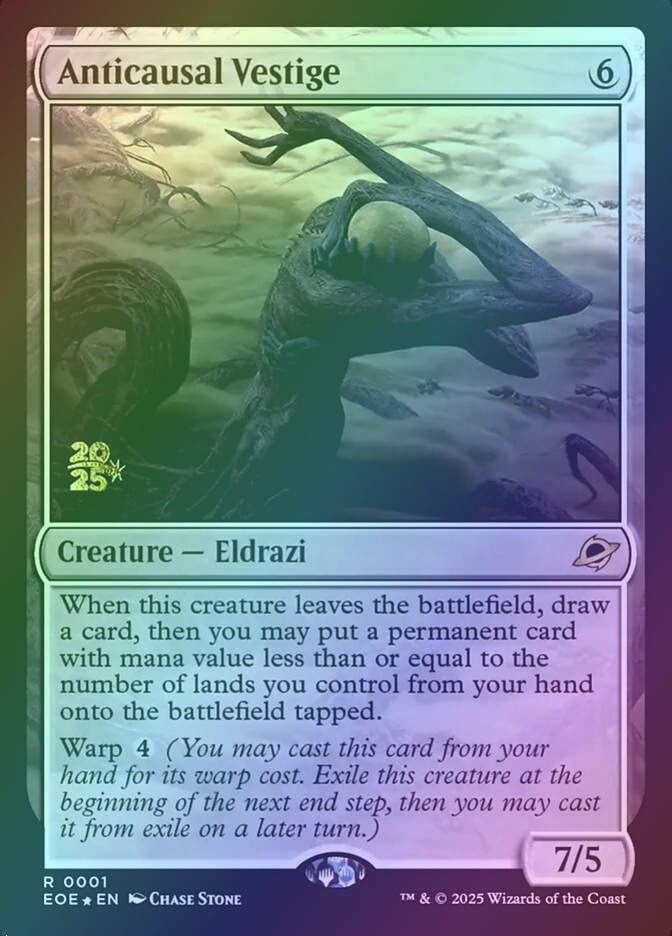 Anticausal Vestige (PEOE) (1s) / Foil