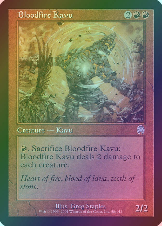 Bloodfire Kavu (APC) (58) / Foil