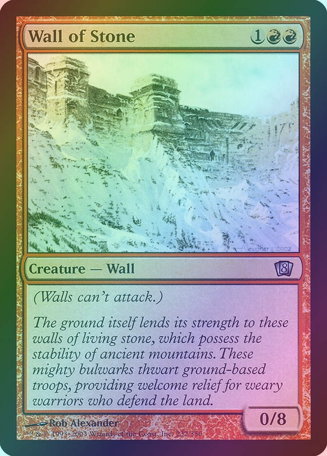 Wall of Stone (8ED) (232★) / Foil