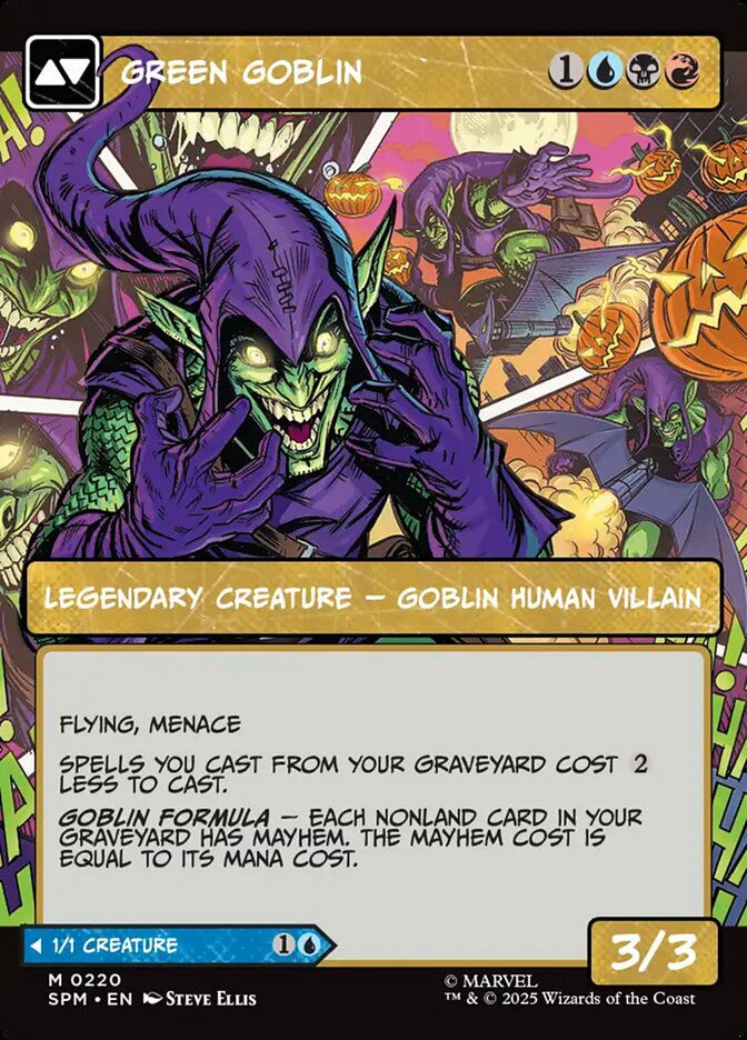 Norman Osborn // Green Goblin (SPM) (220) / Borderless / Showcase — cara 2 de 2