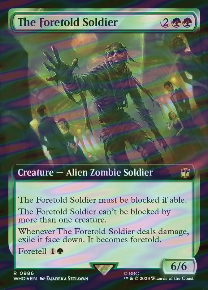 The Foretold Soldier (WHO) (986) / Extended Art / Surge Foil