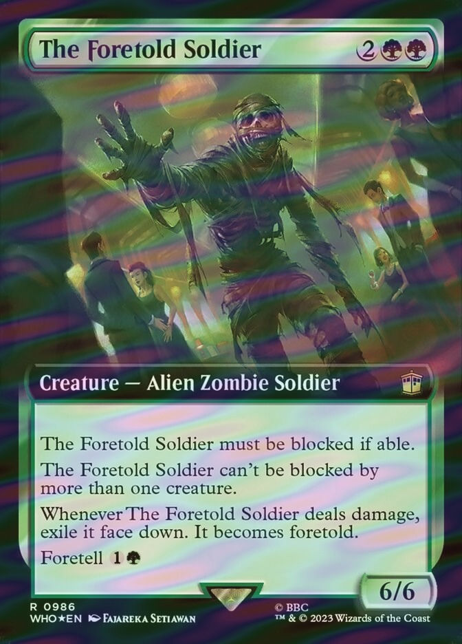 The Foretold Soldier (WHO) (986) / Extended Art / Surge Foil