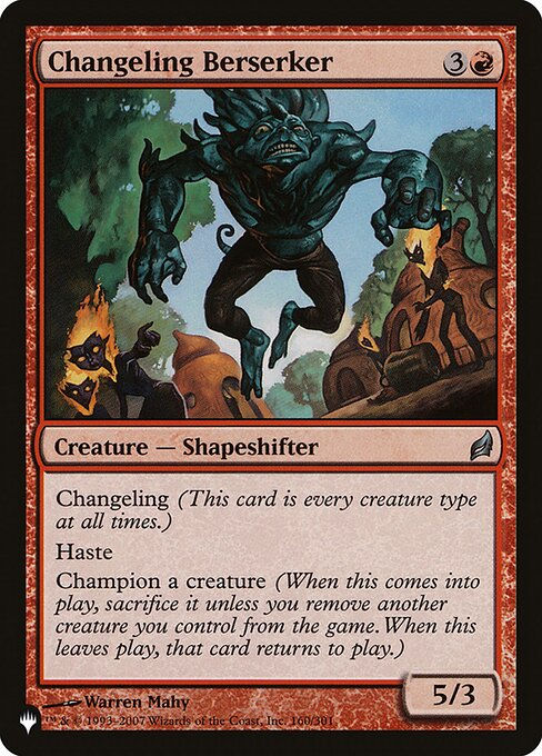 Changeling Berserker (PLST) (LRW-160)