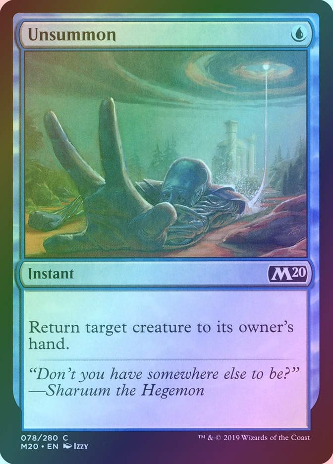 Unsummon (M20) (78) / Foil