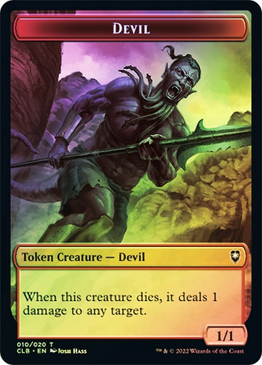 Devil // Treasure (Token CLB) / Foil — cara 1 de 2