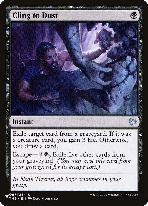 Cling to Dust (PLST) (THB-87)