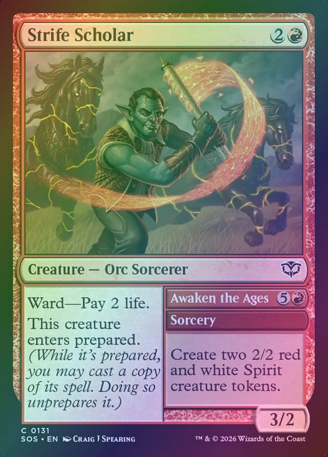 Strife Scholar // Awaken the Ages (SOS) (131) / Foil