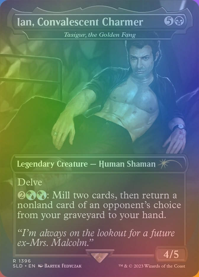 Tasigur, the Golden Fang (SLD) (1396★) / Borderless / Rainbow Foil