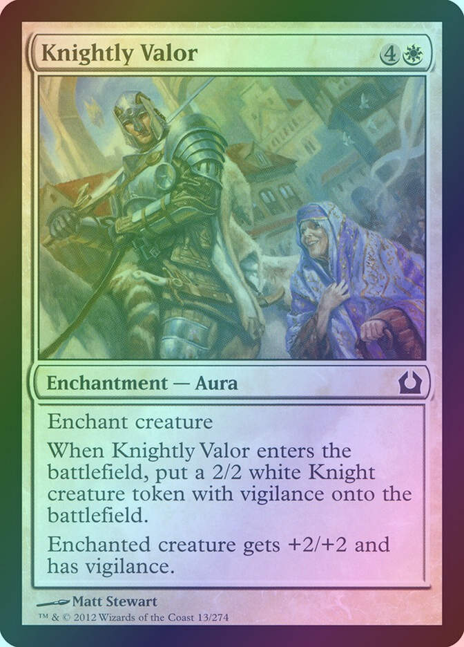 Knightly Valor (RTR) (13) / Foil