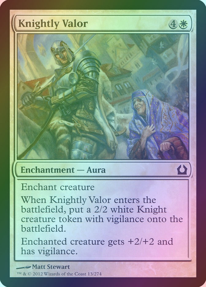 Knightly Valor (RTR) (13) / Foil