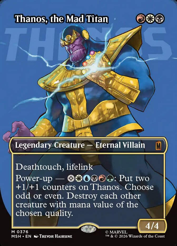 Thanos, the Mad Titan (MSH) (376) / Borderless