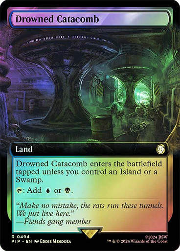 Drowned Catacomb (pip) (494) / Extended Art Foil