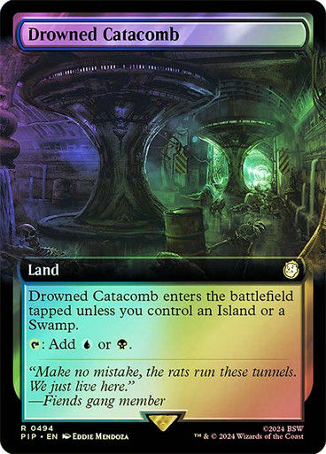 Drowned Catacomb (pip) (494) / Extended Art Foil