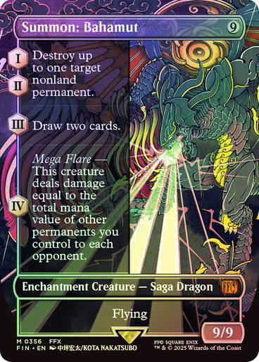 Summon: Bahamut (FIN) (356) / Borderless / Foil