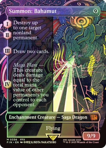 Summon: Bahamut (FIN) (356) / Borderless / Foil
