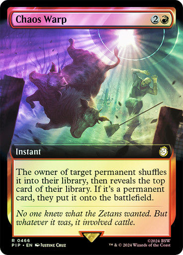 Chaos Warp (pip) (466) / Extended Art Foil