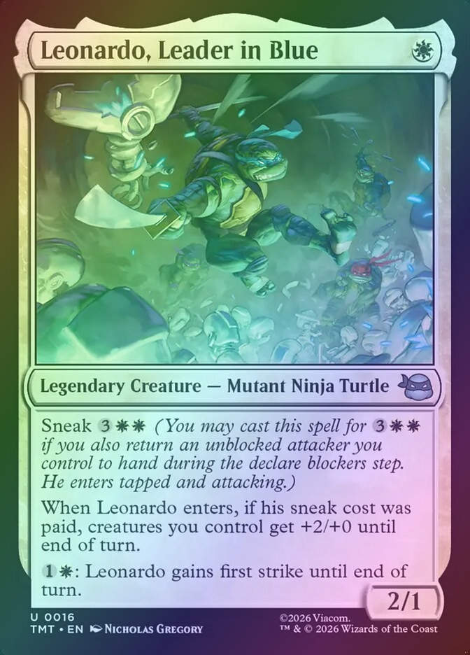 Leonardo, Leader in Blue (TMT) (16) / Foil