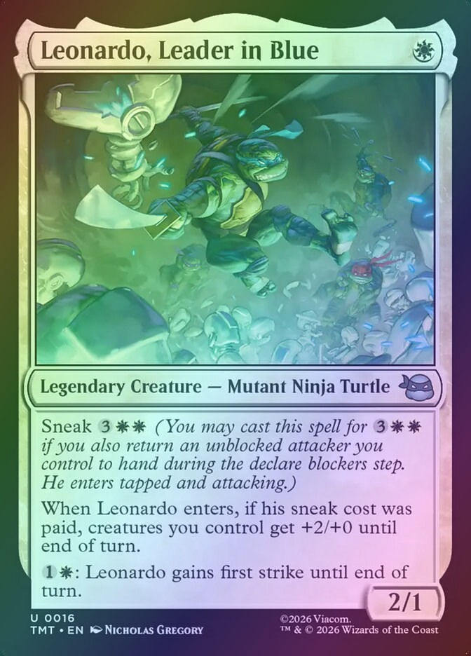 Leonardo, Leader in Blue (TMT) (16) / Foil