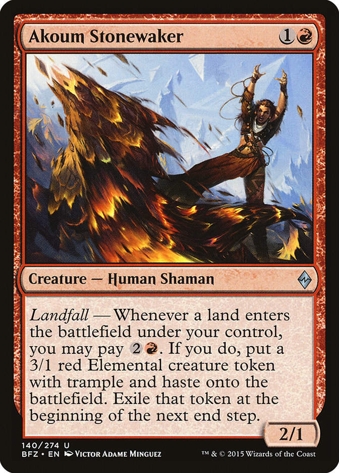 Akoum Stonewaker (BFZ) (140)