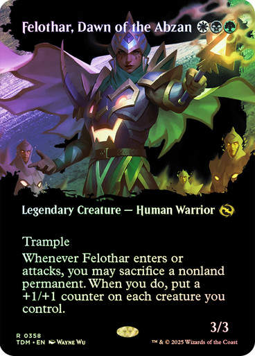Felothar, Dawn of the Abzan (TDM) (358) / Foil / Showcase BL