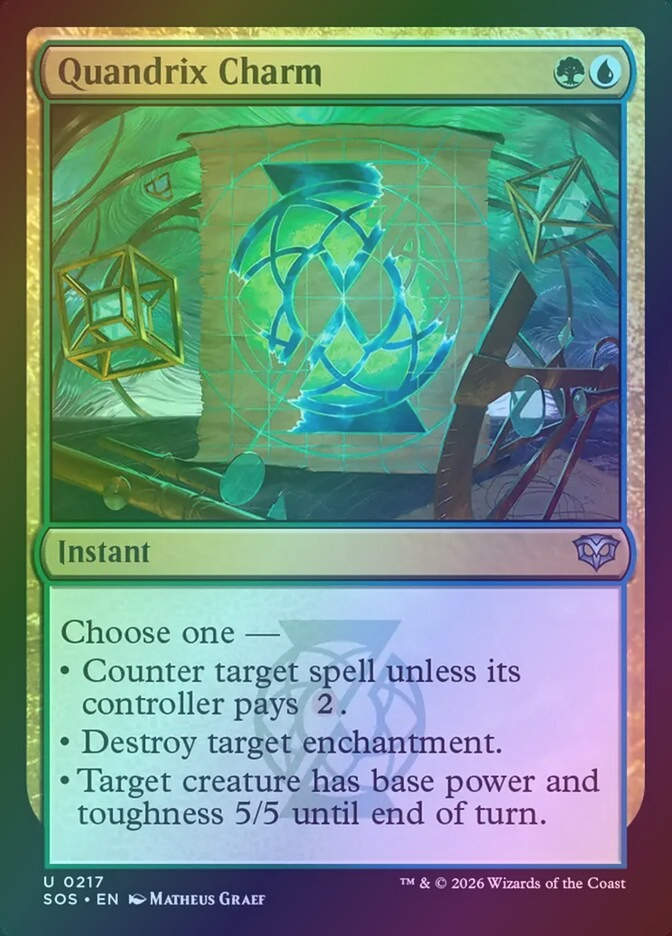 Quandrix Charm (SOS) (217) / Foil