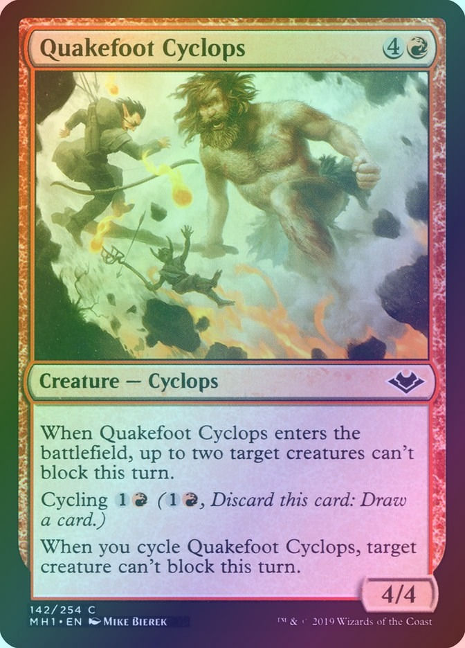 Quakefoot Cyclops (MH1) (142) / Foil