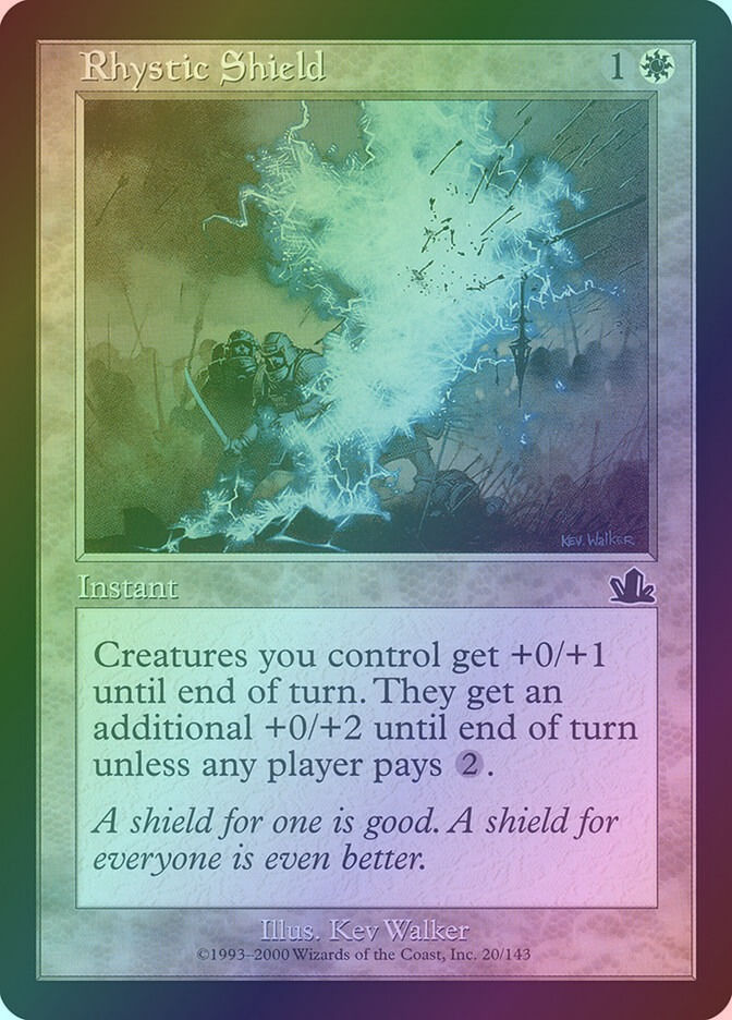 Rhystic Shield (PCY) (20) / Foil