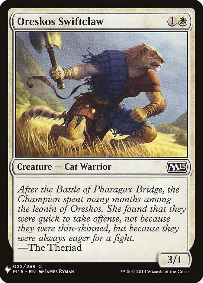 Oreskos Swiftclaw (MYS)