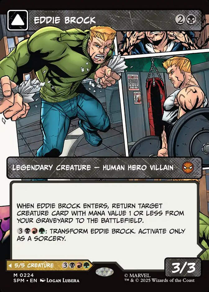Eddie Brock // Venom, Lethal Protector (SPM) (224) / Borderless / Showcase