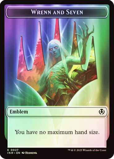 Treefolk (TINR) (17) // Wrenn and Seven Emblem (TINR) (27) / Foil — cara 2 de 2
