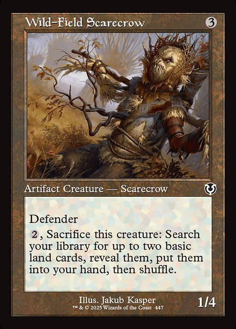 Wild-Field Scarecrow (INR) (447) / Retro Frame