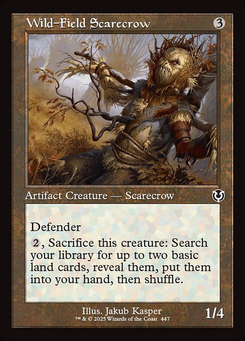 Wild-Field Scarecrow (INR) (447) / Retro Frame