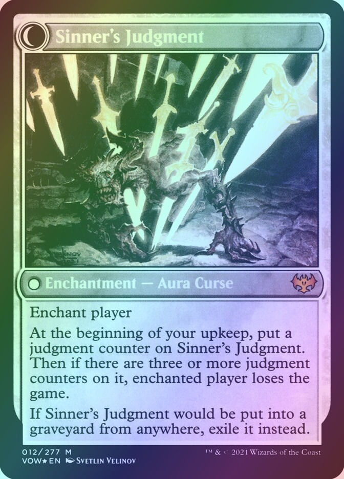 Faithbound Judge // Sinner's Judgment (PVOW) (12s) / Foil — cara 2 de 2
