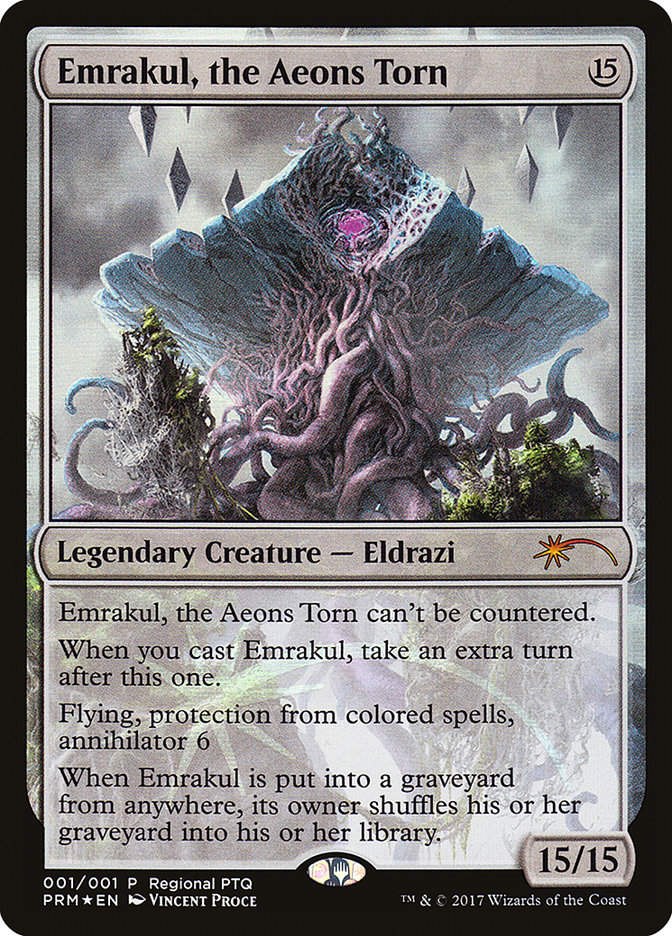 Emrakul, the Aeons Torn (ppro) (Regional PTQ) / Foil