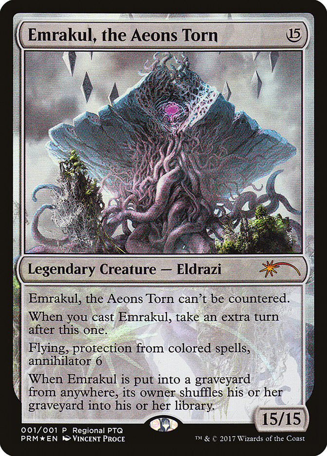 Emrakul, the Aeons Torn (ppro) (Regional PTQ) / Foil