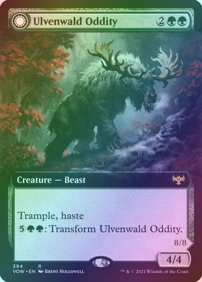 Ulvenwald Oddity // Ulvenwald Behemoth (VOW) (394) / Extended Art / Foil — cara 1 de 2