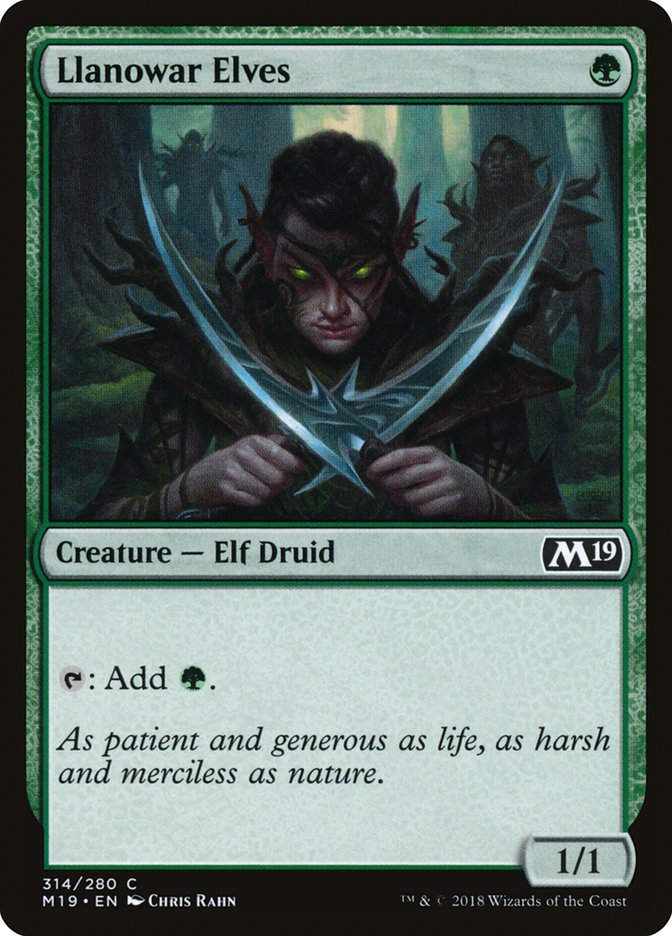 Llanowar Elves (M19) (314)