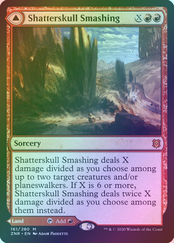 Shatterskull Smashing // Shatterskull, the Hammer Pass (ZNR) (161) / Foil