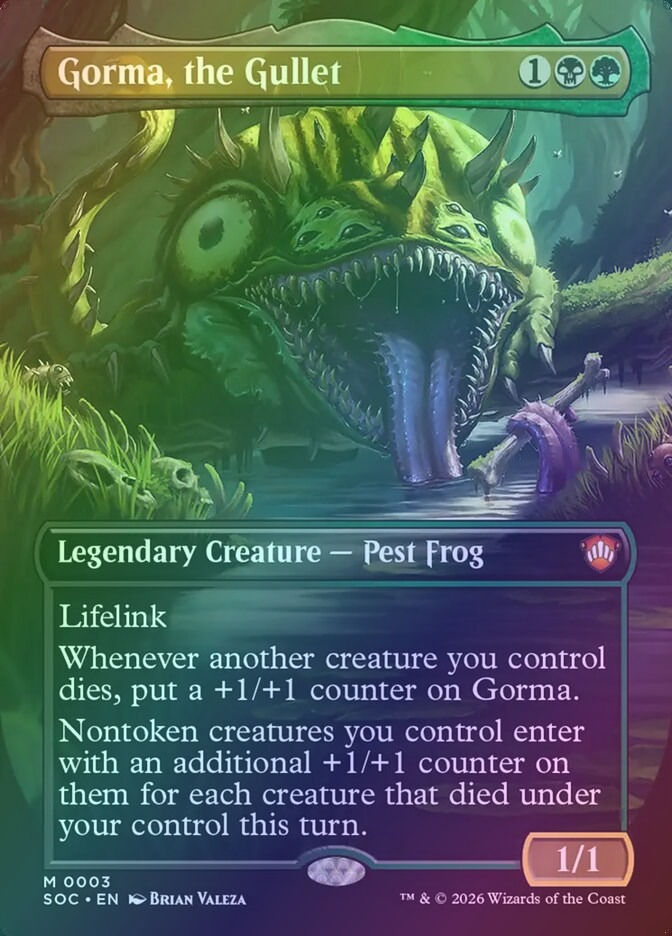 Gorma, the Gullet (SOC) (3) / Borderless / Foil