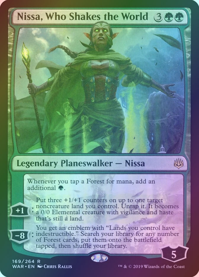 Nissa, Who Shakes the World (WAR) (169) / Foil
