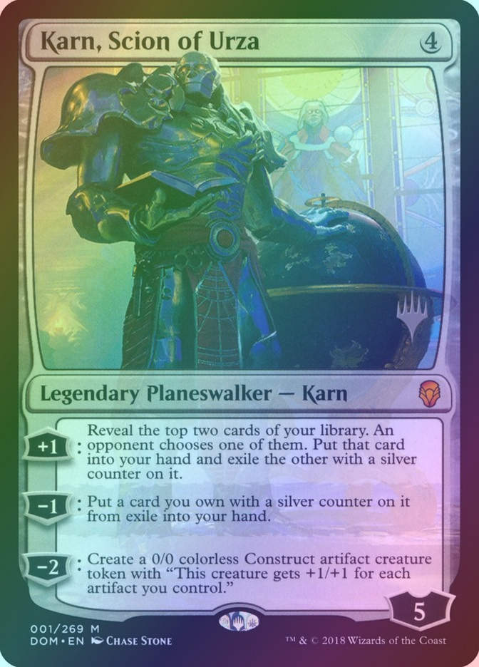 Karn, Scion of Urza (PDOM) (1p) / Foil
