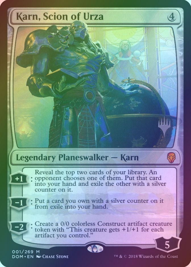 Karn, Scion of Urza (PDOM) (1p) / Foil