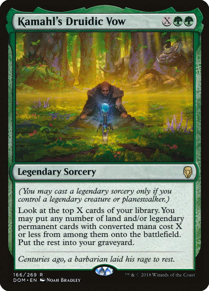 Kamahl's Druidic Vow (DOM) (166)