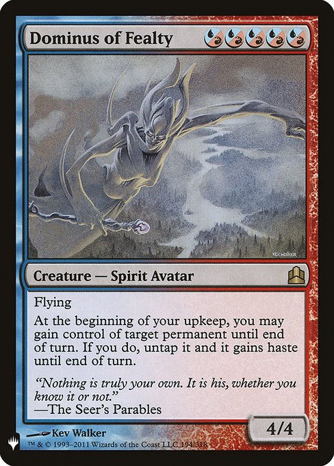 Dominus of Fealty (PLST) (CMD-194)
