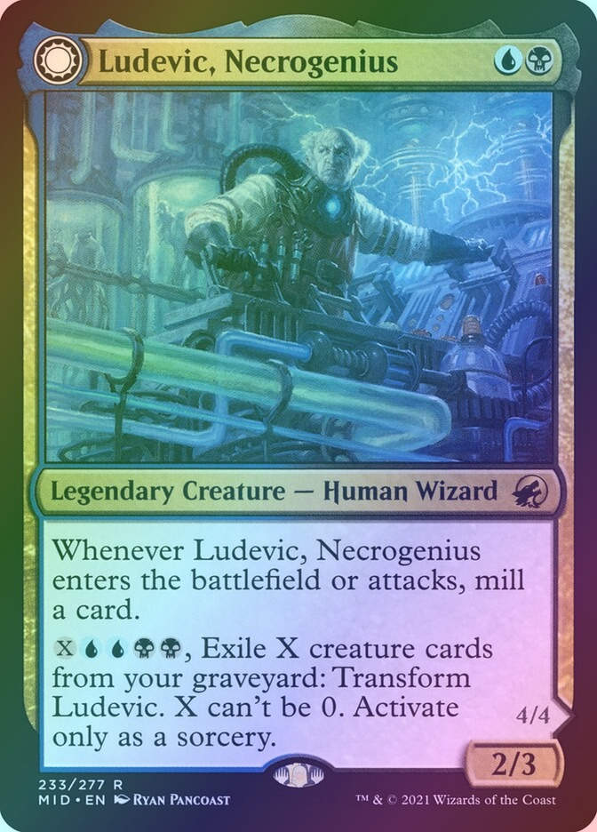 Ludevic, Necrogenius // Olag, Ludevic's Hubris (MID) (233) / Foil